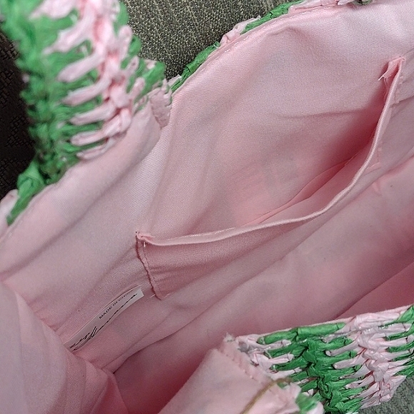 NWT Vintage Havana Mini Straw Tote - Picture 7 of 15